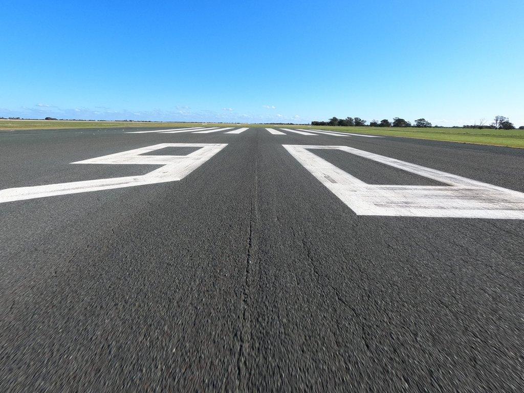 Airport runway upgrade – paving works